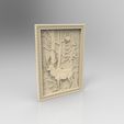 untitled.4.jpg deer and pheasant on a tree forrest cnc router