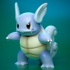 wartortle.jpg STL file wartortle pokemon・3D printing idea to download