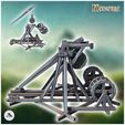 3.jpg Medieval trebuchet with wooden counterweight (1) - Medieval Gothic Feudal Old Archaic Saga 28mm 15mm RPG