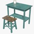 table-with-chair07.jpg Table with chair 3d models