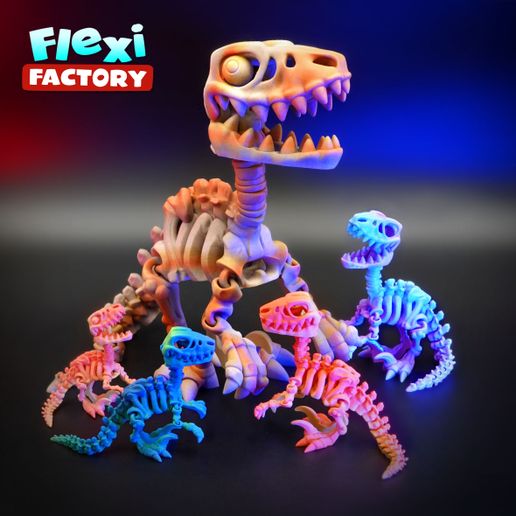 Dan-Sopala-Flexi-Factory-Velociraptor_02.jpg Flexi Factory Skeleton Raptor Dinosaur (Velociraptor)
