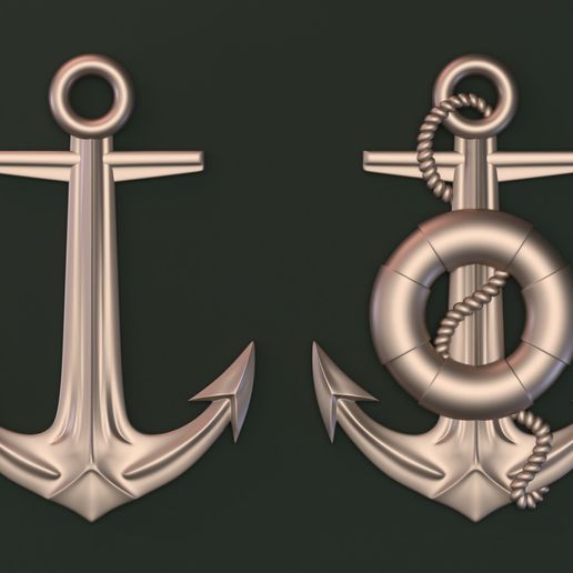 Sea anchor 3D model