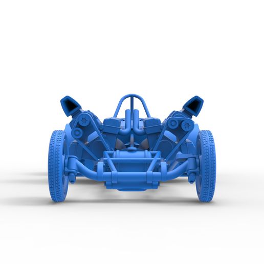 56.jpg Diecast Motor delantero old school dragster con 2 V8 Escala 1:25