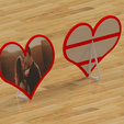 cadre photo-Temp0010.png Archivo STL Marco fotográfico del corazón・Modelo de impresión 3D para descargar