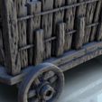 8.jpg Wooden cart on wheels with barrels 1 - Hobbit Dark Age Medieval terrain