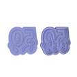50.png 50 Age Cookie Cutter with Debosser