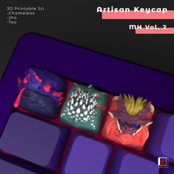 1.png Artisan Keycap - Monster Hunter Vol. 2 - Mechanical Keyboard