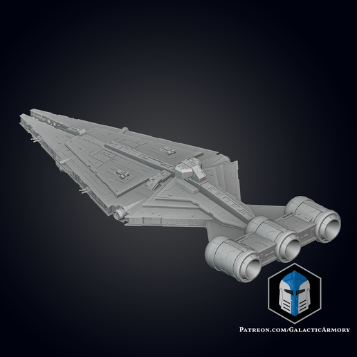 🚢 Clone Wars Arquitens Ship - 3D Print Files・ 3D File for ・Cults