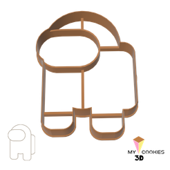 AMONG-IMG-STL.png Fichier STL COUPE-BISCUIT PARMI・Objet pour imprimante 3D à télécharger