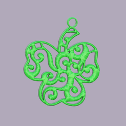 clover.png Free STL file Clover earring・Model to download and 3D print, raimoncoding