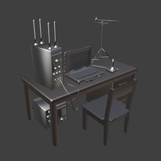 🖥️ RUST COMPUTER STATION 1/10 3D PRINT STL・ STL File for 3D printing・Cults