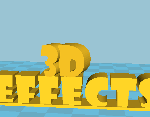 3D EFFECTS KEY CHAIN