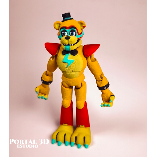 🧁 Glamrock Freddy / PRINT-IN-PLACE WITHOUT SUPPORT・ STL File for