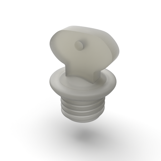 Hot water bottle stopper 3D model