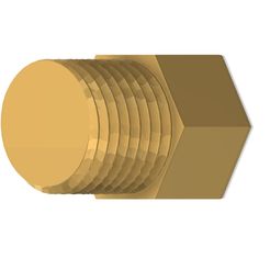 1.jpg STL file 1/2" Male Pipe End Cap・3D printing template to download