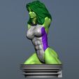 Preview11.jpg Bust She Hulk and She Hulk Fantastic Four 3D print model