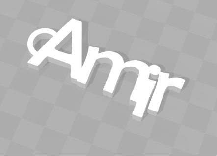 PERSONALIZABLE KEY HOLDER AMIR