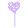 Cake-toppers corazon.stl Cake topper - February 14