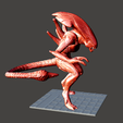 0b.png Berserker Xenomorph Hybrid AVP Evolution Predator Alien Predalien ultra detailed STL for 3D printing
