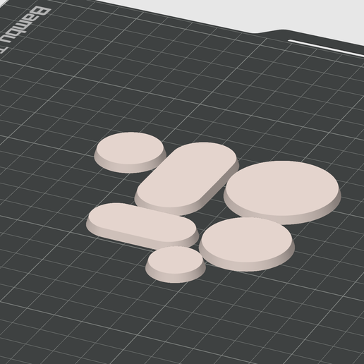 Free Miniature Gaming Bases Pack - Round & Oval STL | tabletop essentials