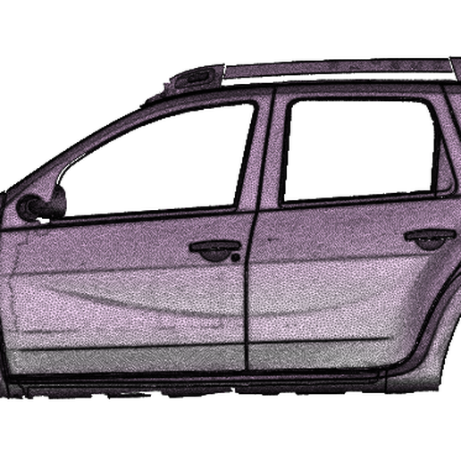 Preview-1.png STL file Dacia Duster 2015 - Left・3D printable model to download, roscawonder