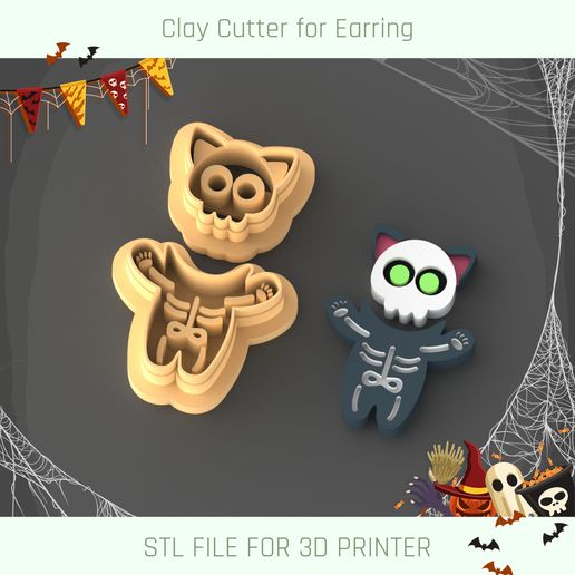 Citty Halloween Polymer Clay Cutter 3D model