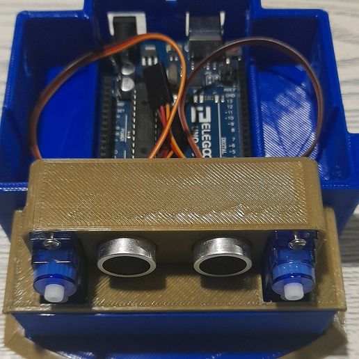 Ultrasonic Sensor Arduino Uno Sumobot Sumo Robot・ STL File For