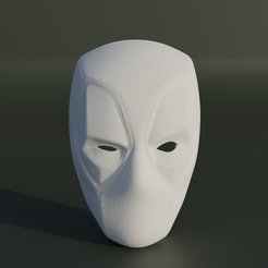 1.png STL file Deadpool Face Mask - Cosplay Mask 3D print model・3D printing template to download