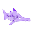 sawtooth shark_0-2.stl FLEXI SEA CREATURES  -  SAWTOOTH SHARK