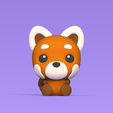 Cod165-Red-Panda-Big-Head-1.png 3D file Red Panda Big Head・3D print object to download