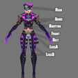 EveSF00.png Evelynn Soul Fighter League of Legends STL files