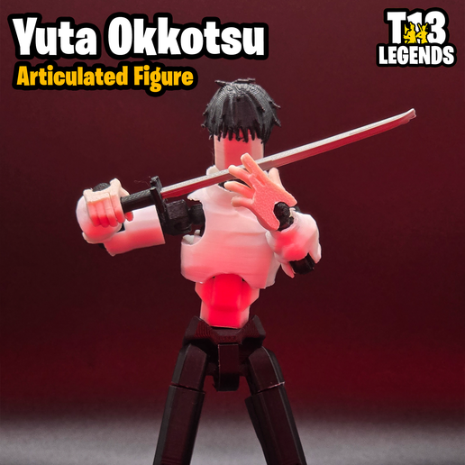 🗡️ Yuta Okkotsu - Jujutsu Kaisen Articulated Figure・ 3MF File