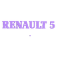 B-Renualt 5.stl RENAULT 5 GT TURBO