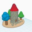 old tow - kopie.jpg Old Ruined Tower Forest Diorama