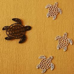 IMG-20201116-WA0001.jpg STL file TURTLE WALL SCULPTURE 2D・3D printing idea to download