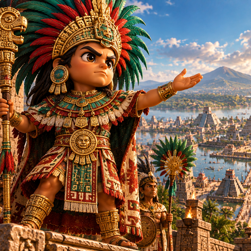 Chibi Montezuma II – Aztec Emperor 3D Printable Figure