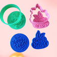2.png Easter Cookie cutters Cookie cutter happy Easter