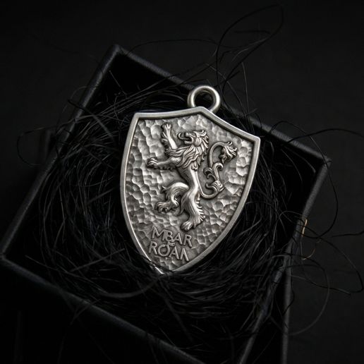 Lion "Heraldic Shield Pendant"