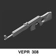 2.jpg weapon gun VEPR 308 -figure 1/12 1/6