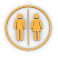 Juntos.png Silhouette couple - Indicator sign