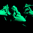 untitled.png Free STL file Poncey Space Elf Sniper Bikers・3D printable model to download