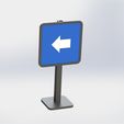 Sign-1.jpg Direction Sign Board Miniature 3D Model