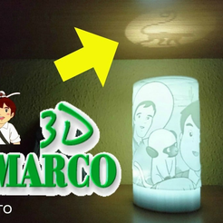 MARCO_3.png Fichier STL gratuit lampara litofania MARCO・Plan pour impression 3D à télécharger