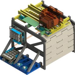 01.jpg Fichier 3D Porte de garage sectionnelle - Maquette didactique - Fichiers .STL・Modèle à télécharger et à imprimer en 3D, sitetechnofr