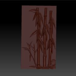 bamboo1.jpg Fichier STL gratuit modèle 3d de relief de bambou pour libre・Objet imprimable en 3D à télécharger