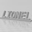 LIONEL.jpg First name in 3D relief LIONEL