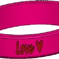 Love_bracelet.jpg Free 3D file Love Bracelet・3D print model to download