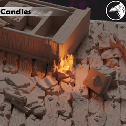 Candleees.png Free STL file FREE Candles・3D print model to download