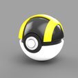Ultraball-3-_Camera_SOLIDWORKS-Viewport-2.jpg Pokemon Pokeball Ultra Ball Splitted