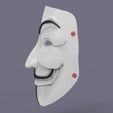 1.555.jpg Guy Fawkes Mask 3D printed model